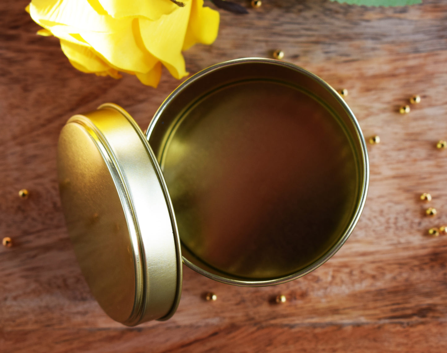 Gold Tin with lid 250 ml