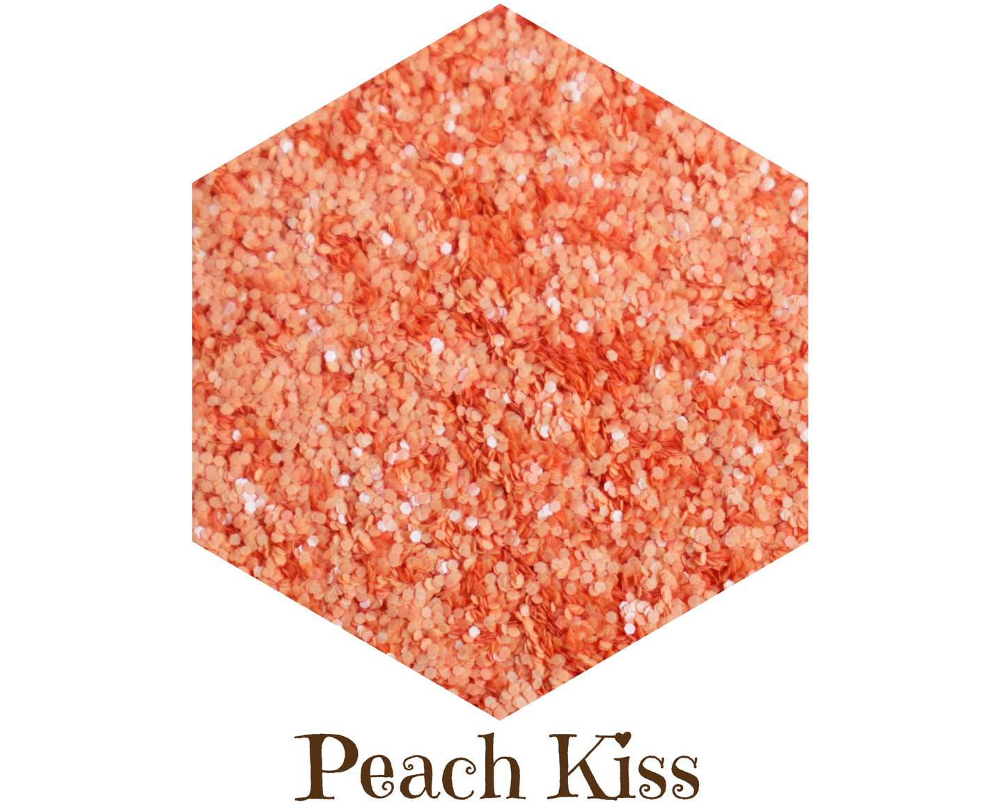 Biodegradable Glitter Peach Kiss