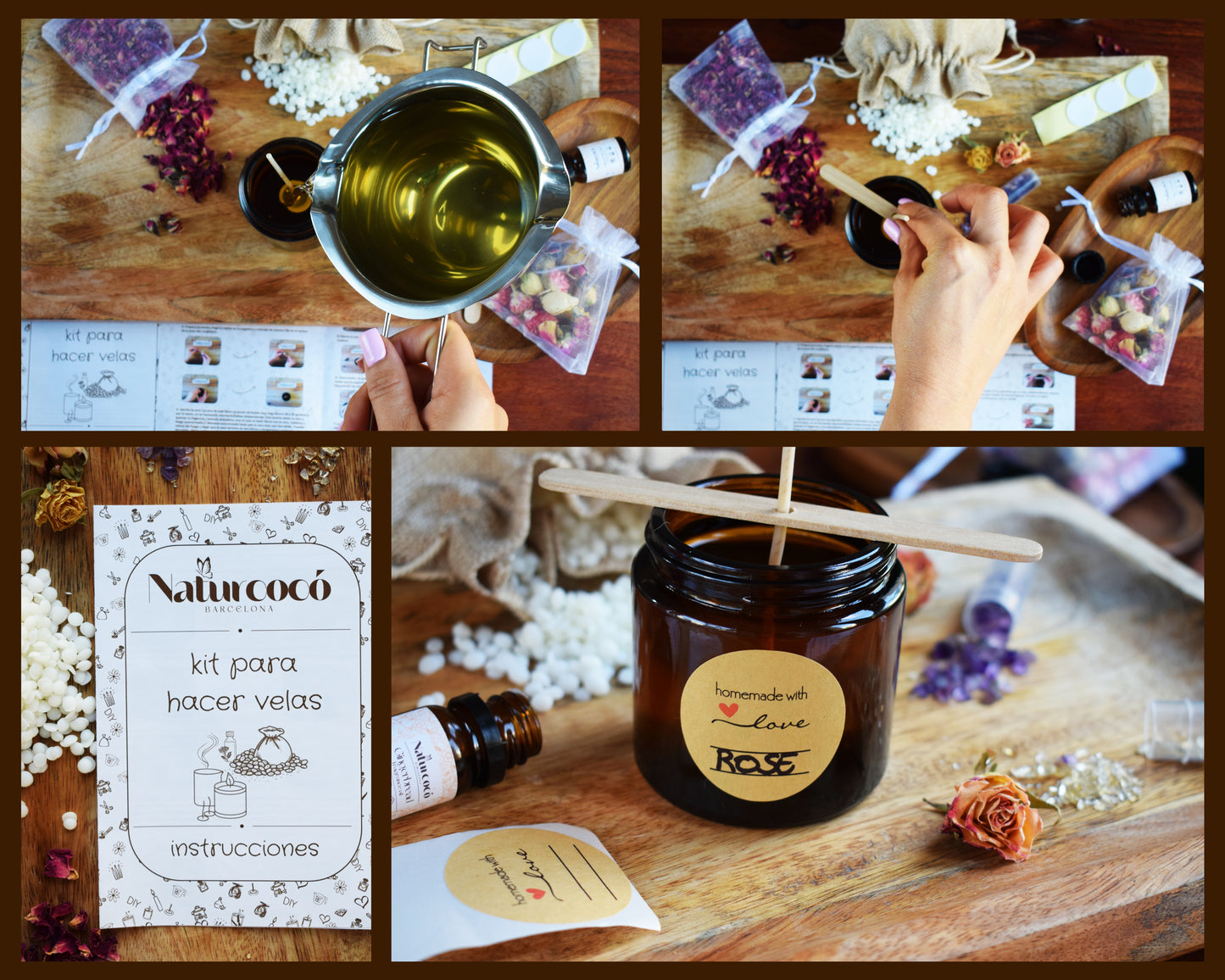 Kit para hacer velas DIY Black