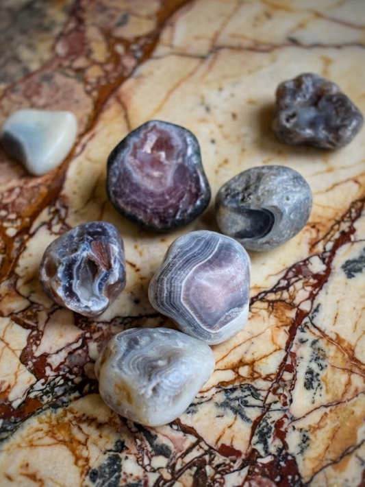 Ágata de Botswana Natural (Piedra para el Cambio y la Creatividad)