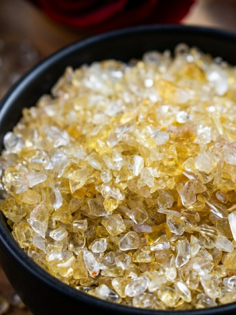 Chips de Citrino Natural (Piedra de la Abundancia, Prosperidad y Energía)