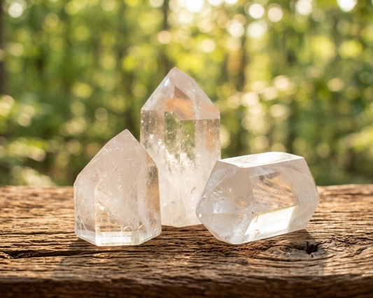 Punta de Cuarzo Cristal Pulida (Generador de Energía)