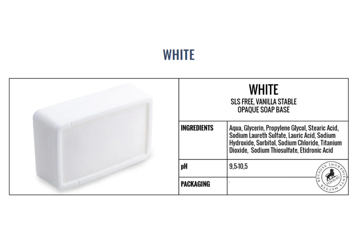 Base de Glicerina Opaco Branco SSL FREE